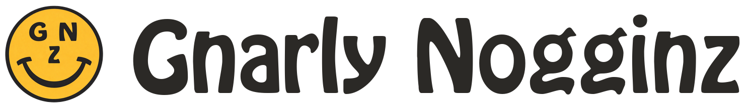 Horizontal NO Clip Logo - Gnarly Nogginz Helmet Characters #NOGZ